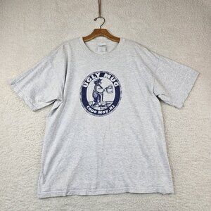 90s Ugly‎ Mug T Shirt Cape May, NJ Gray Mens Large Heavy Cotton Gildan Beer Pub